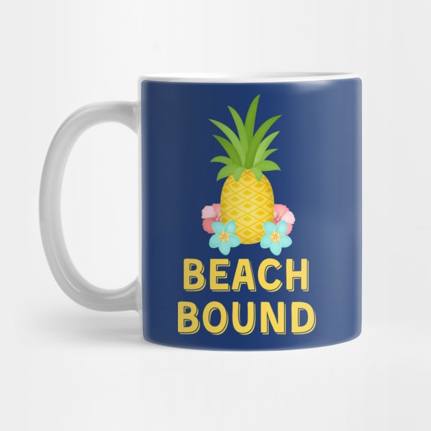 Beach Bound Pineapple Gift for Traveler Road Trip Tropical Island by InnerMagic